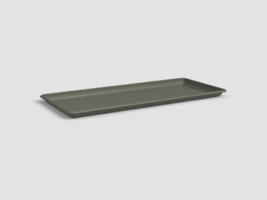 Tácek pod květináč|truhlík VENEZIA, 100cm, plast, zelená|DRY GREEN  (ZAP-838879)