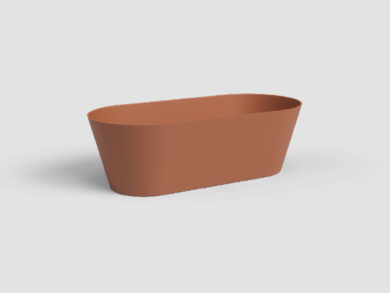 Truhlík PORTO, 30cm, plast, hnědá|TERRACOTTA  (ZAP-839456)