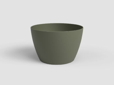 Květináč SAN REMO, 6cm, plast, zelená|DRY GREEN  (ZAP-839623)