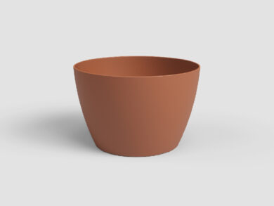 Květináč SAN REMO, 14cm, plast, hnědá|TERRACOTTA  (ZAP-839982)