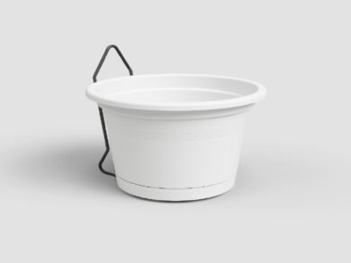 Květináč VENEZIA, závěsný, 20cm, plast, bílá|WHITE  (ZAP-845853)