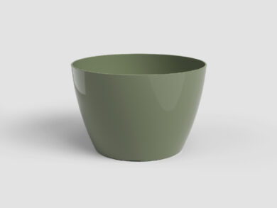 Květináč SAN REMO, 6cm, plast, zelená|ASH GREEN  (ZAP-846898)