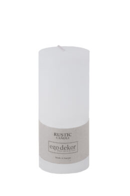 Svíčka ED RUSTIC pr.60x140 mm, bílá|white  (ZBC-3771001)