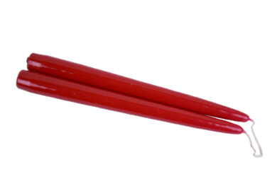 Svíčka ED pr.22x240mm, red lack | červená | lakovaná, bal. 2ks  (ZBC-3771098)