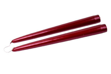 Svíčka ED pr.22x240mm, red lack | tmavě červená | lakovaná, bal. 2ks  (ZBC-3771140)