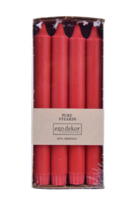 Svíčka ED pr.22x200mm, red | červená, bal. 8ks  (ZBC-3771143)