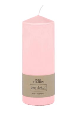 Svíčka ED ECO TOP pr.67x180mm, růžová | světle růžová | light rose  (ZBC-3771173)