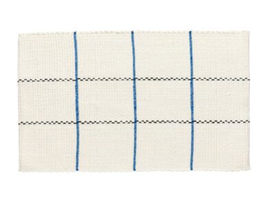 Prostírání, 100% recykl. bavlna 30x40cm, JOANA, bílá/modrá|White-Blue  (ZCF-CFT0106-WBL)