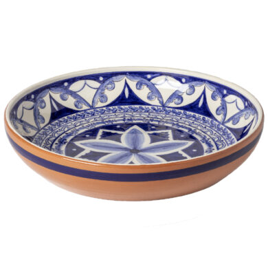 Mísa|centrální talíř pr.41x8cm ALENTEJO TERRACOTA, indigo  (ZCF-F100-BW)