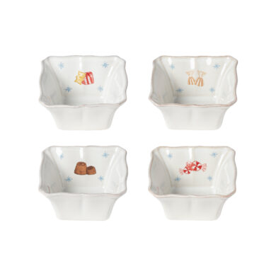 Miska|remekin, set 4ks pr.10cm|0,15L, THE NUTCRACKER, bílá  (ZCF-TNS02-WHI)