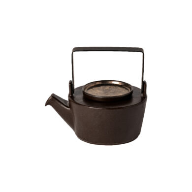 Konvice na čaj se sítkem 0,6L, LAGOA, černá|Metal  (ZCN-LOX191-MTL)