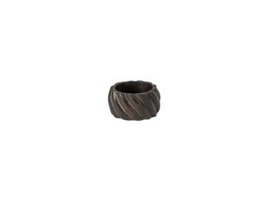 Kroužek na ubrousek, set 4ks,  5cm, NAPKIN RING  - WOOD, tm. hnědá|Dark wood  (ZCN-O30326-DRK)