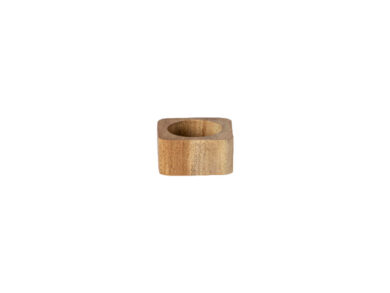 Kroužek na ubrousek, set 4ks,  5cm, NAPKIN RING  - WOOD, přírodní dřevo  (ZCN-O30327-NAT)