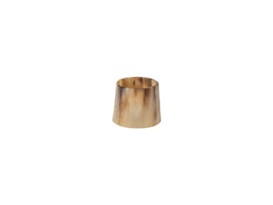 Kroužek na ubrousek, set 4ks,  5cm, NAPKIN RING  -  HORN, hnědá|Camel  (ZCN-O30330-CML)