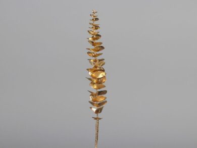 Metalická pampová tráva, 80cm, růžová, plast, zlatá, ks  (ZDP-25372-96)