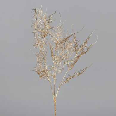 Květina Asparágus, metalická zlatá, 66cm  (ZDP-25438-96)