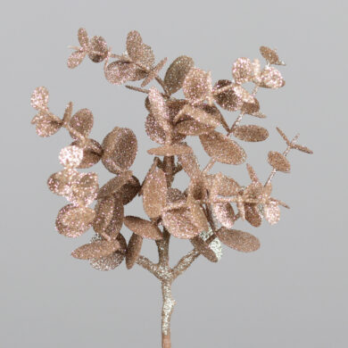 Dekorace Eukalyptus, platinová, 23cm  (ZDP-25549-95)