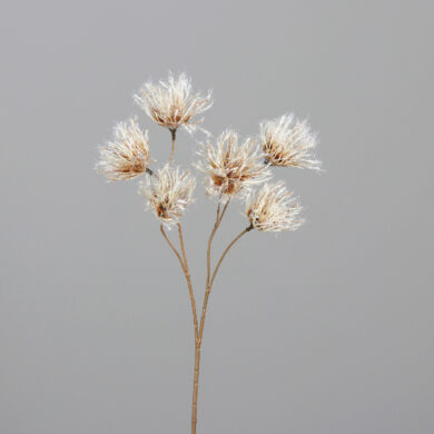 Dekorace květina, krémová, 55cm  (ZDP-43119-05)