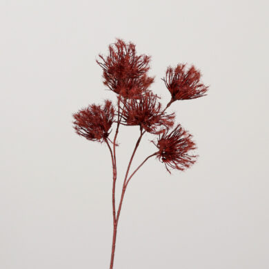 Dekorace květina, vínová, 55cm  (ZDP-43119-12)