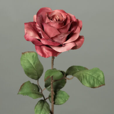 Květina Růže, růžová-tmavá, 62cm  (ZDP-43510-09)