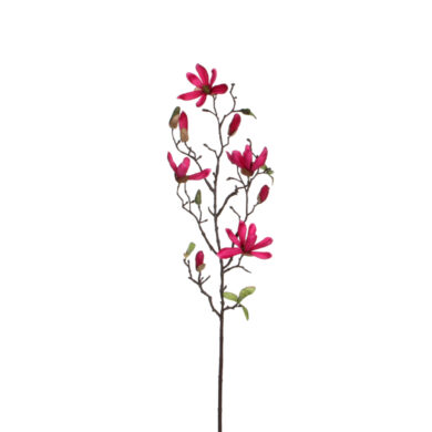 Květina MAGNOLIE, 75cm, tmavě růžová  (ZED-1026666)