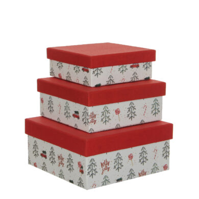 Krabice dekorační, červená, S3  (ZED-1029272)
