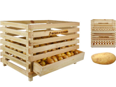Bedýnka dřevěná na brambory  (ZEE-C2080)
