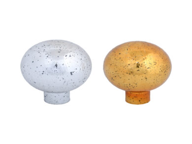 Dekorace koule kropenatá, skleněná, pr.12cm, 2T  (ZEE-GG29)