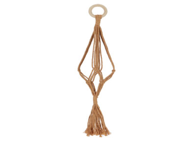 Závěs na květiny MACRAMÉ, závěsný, 47cm  (ZEE-JP019)