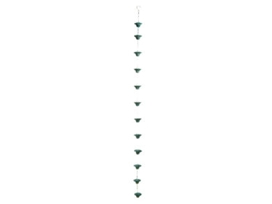 Okapový řetěz, barva zelená, 254cm  (ZEE-TH88)