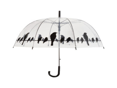 Deštník průhledný s ptáčky  (ZEE-TP166)