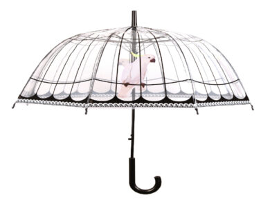 Deštník Ptačí klec, průhledný  (ZEE-TP321)