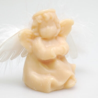 Mýdlo anděl s křídly - medové (z ovčího mléka)  (ZFL-W4831QU)
