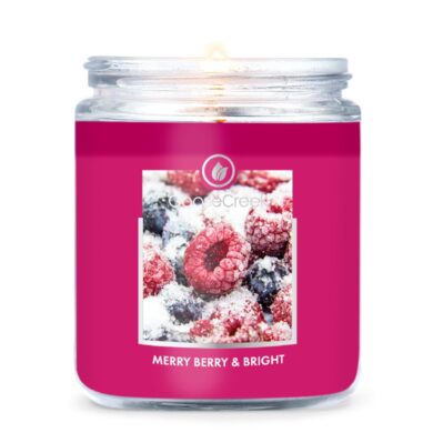 Svíčka s 1-knotem 0,2 KG MERRY BERRY & BRIGHT, aromatická v dóze KP  (ZGC-7OZ1237)