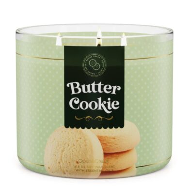 Svíčka 0,41 KG BUTTER COOKIE, aromatická v dóze, 3 knoty, bílé víčko  (ZGC-GC1503A)