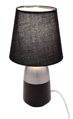 Lampa keramická se širmem, černá/bílá, pr. 16x3  (ZGE-12105033)