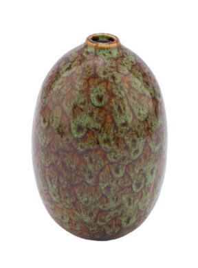 Váza Antik, keramika, zelená/hnědá, 10x10x13,3  (ZGE-12201344)