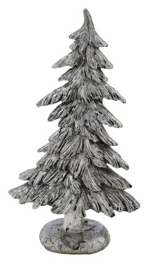 Dekorace stromek, stříbrná se starožitnou patinou,  (ZGE-22103348)