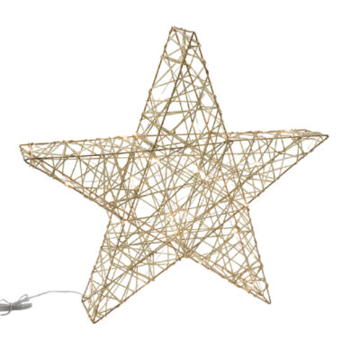 Dekorace hvězda 3D světelná, LED30, 30x30x5cm, ks  (ZGE-22201355)