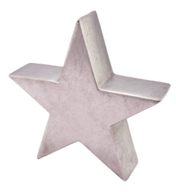 Dekorace hvězda 3D, 10x3,5x10cm, ks  (ZGE-22202209)