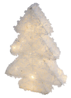 VDT Ozdoba stromek závěsná LED, s časovačem, plastová, bílá, 21,5x4,5x30cm, ks  (ZGE-22302270)