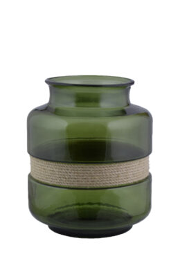 Váza ABA, olivově zelená, 25cm  (ZML-6032C012)