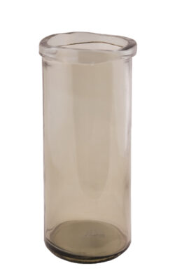 Váza SIMPLICITY, rovná, 36cm, lahvově hnědá|kouřová  (ZSM-4747DB04)