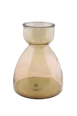 Váza SENNA, 34cm|10,5L, lahvově hnědá|kouřová  (ZSM-4816DB04)