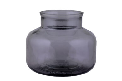 OBJ Váza, pr.19x16cm|2,5L, tmavě kouřová *  (ZSM-4823DB589)