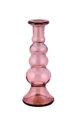 Svícen BACO, pr.9x22cm, růžová  (ZSM-4872DB19)