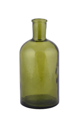 Lahev|váza, pr.9x19,5cm|0,675L, tmavě lahvově zelená  (ZSM-5713DB615)