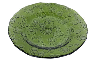 Talíř 20cm FLORA, zelená  (ZSM-7565DB616)