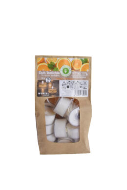 HK Svíčka čajová-přír. vosk, sladký pomeranč|SWEET ORANGE, hoření 7h, bal. 18ks  (ZWE-31-600-18-916)