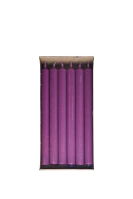 Svíčka RUSTIC pr.2,2x25cm, erika, balení 12ks  (ZWE-39TRSP250221275)